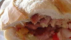 Sanduíche da tarde da tete