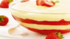 Creme de baunilha e morango