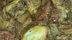 Costela com calabresa na panela de pressão