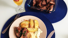 Fraldinha deliciosa assada no forno com sal grosso