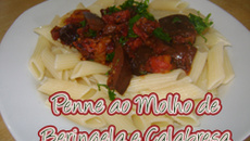 Macarrão com berinjela do mozão