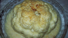 Couve-flor recheada com mussarela