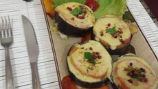 Pizza de berinjela da Danusa