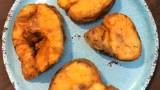 Peixe frito - postas de pintado