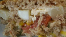 Torta de atum integral da Jessica