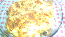 Frango com queijo e orégano