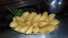 Pastel de fubá do Sul de Minas