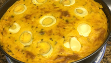 Torta salgada cremosa de cenoura