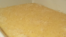 Polenta cremosa com queijo