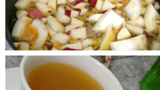 Chá de maracujá com maçã e gengibre