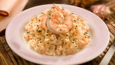 Risoto de camarão de Dia dos Namorados com porção certa para um jantar a dois
