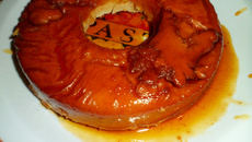 Pudim gostoso de pão da Tais