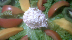 Sorvete salgado de queijo