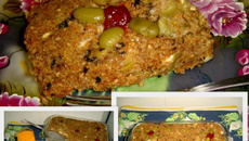 Quibe de forno de berinjela recheado com ricota do Lúcio Cezar