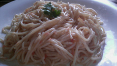 Macarrão com molho caseiro