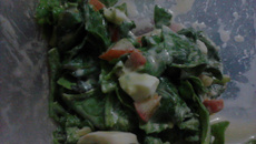 Salada de espinafre cru
