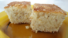 Bolo de castanha de caju