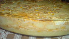 Torta de batata com requeijão