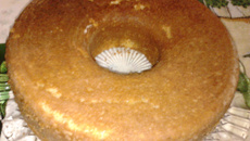 Bolo de fubá integral
