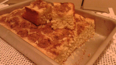 Bolo de banana e limão