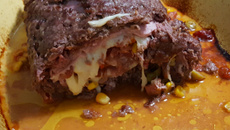 Rocambole de carne moída delicioso