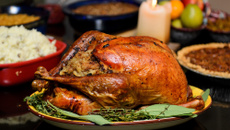 Peru na cachaça recheado e suculento