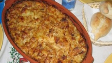 Bacalhau com natas saboroso