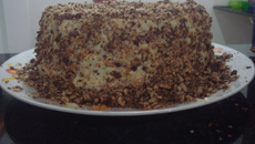 Bolo de limão com cobertura de Bis