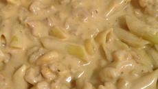 Penne com molho de camarão 7 barbas