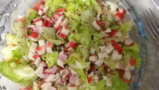 Salada simples refrescante