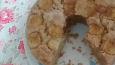 Bolo de banana simples