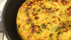 Fritada de batata com azeitonas