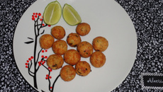 Bolinho de bacalhau com mandioca