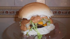Sanduíche tipo Big Tasty by Domani Santos