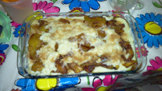 Torta de banana prática