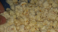 Pipoca com cobertura de beijinho