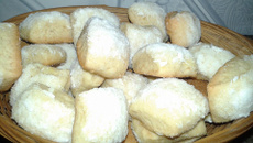 Rosquinha de pinga e laranja