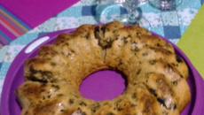 Bolo de aveia com passas