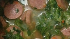 Sopa de couve com paio