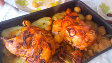 Frango no forno ao molho de maionese