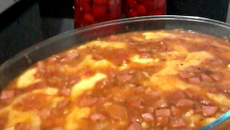 Polenta recheada delícia