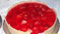 Deliciosa torta de morango