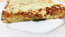 Pizza rápida de liquidificador 1/2 mussarela 1/2 atum