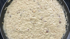 Risoto de tomate seco com mussarela de búfula