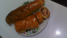 Pão caseiro recheado