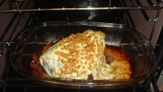 Picanha com queijo e alho ao forno