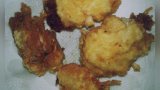 Rolinhos de filé de peixe