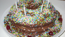 Bolo dueto - chocolate e café