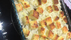 Arroz de leite com carne de sol