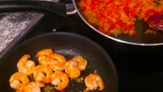 Camarão no leite de coco